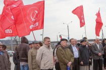 Митинг в честь 144-й годовщины со дня рождения Ленина и митинг в поддержку русскоязычного населения Украины прошел в Нижнем Новгороде