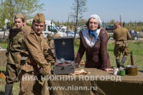 Реконструкция боя на подступах к Берлину  в нижегородском парке Победы