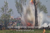 Реконструкция боя на подступах к Берлину  в нижегородском парке Победы
