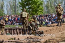 Реконструкция боя на подступах к Берлину  в нижегородском парке Победы