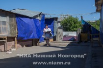 Территория открытых рядов Канавинского рынка оцеплена сотрудниками полиции