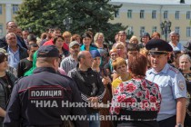 Очередной митинг работников открытых павильонов Канавинского рынка прошел в Нижегородском кремле