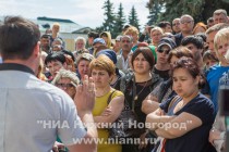 Очередной митинг работников открытых павильонов Канавинского рынка прошел в Нижегородском кремле