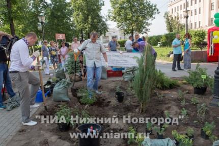 Открытие арт-объекта Рождественский маяк в Нижнем Новгороде