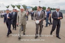 Председатель правления АО PSJ Франтишек Вацулек, врио губернатора Нижегородской области Валерий Шанцев, генеральный директор УК Аэропорты регионов Евгений Чудновский, управляющий директор ГК Ренова Евгений Ольховик (слева направо)