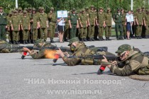 Закрытие первой смены оборонно-спортивного лагеря Гвардеец в Нижегородской области