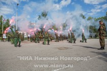 Закрытие первой смены оборонно-спортивного лагеря Гвардеец в Нижегородской области