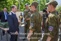 Закрытие первой смены оборонно-спортивного лагеря Гвардеец в Нижегородской области
