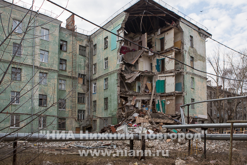 Администрация Нижнего Новгорода планирует строительство нового дома площадью более 6 тысяч кв. метров для расселения жителей обрушившегося дома на ул. Самочкина