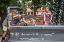 Жаркая погода установилась в Нижнем Новгороде