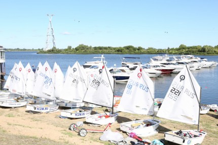 Открытие международной парусной регаты для детей в классе яхт Оптимист на Кубок губернатора Нижегородской области