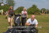 Акция AntiСвин по сбору мусора прошла на берегу Лунского озера Сормовского района Нижнего Новгорода