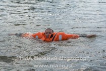 Тактико-специальные учения по спасению людей с условно опрокинувшегося пассажирского судна