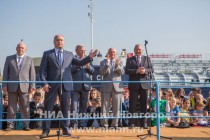 Торжественная церемония спуска на воду нового танкера RST-27 на ОАО Завод Красное Сормово