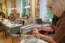 Подготовка на одном из УИК Нижнего Новгорода, перед началом голосования на выборах губернатора Нижегородской области