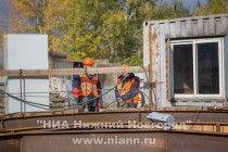 Работы по реконструкции участка канализационного коллектора в районе будущей станции метро Стрелка