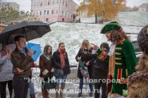 Он рассказал об истории открытия Рождественской (Строгановской) церкови, а также об учреждении Нижегородской губернии