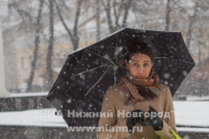 Первый снег выпал в Нижнем Новгороде
