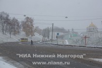 Первый снег выпал в Нижнем Новгороде