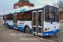 Автобус городского маршрута, оснащенный автоматизированной системой контроля оплаты проезда  (АСКОП)