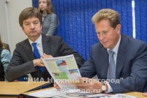 Депутат городской Думы Нижнего Новгорода Александр Котюсов и глава администрации Нижегородского района Игорь Согин (слева напрво)