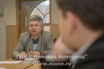 Главный редактор газеты Нижегородский рабочий Андрей Чугунов на мастер-классе в лицее №8