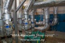 Рабочий объезд главой администрации Нижнего Новгорода Олега Кондрашова центральных тепловых пунктов в Канавинского район