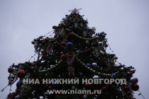 Церемония зажжения главной городской елки в Нижнем Новгороде
