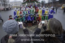 Церемония зажжения главной городской елки в Нижнем Новгороде
