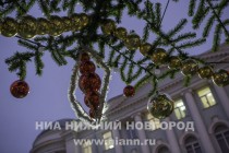 Церемония зажжения главной городской елки в Нижнем Новгороде