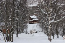 Экскурсионная площадка расположена на 36 гектарах территории лесопарка Щелоковский хутор. На территории музея-заповедника расположено 14 памятников деревянного зодчества, коллекция научно-вспомогательного фонда насчитывает 2633 единиц хранения