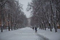 Снегопад в Нижнем Новгороде