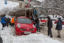 Снегопад в Нижнем Новгороде