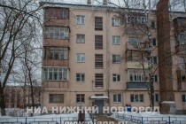 Состояние дома №21 на проспекте Ленина в Нижнем Новгороде также вызывает опасения