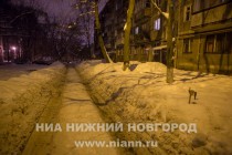 Ночной объезд города представителями администрации Нижнего Новгорода в рамках контроля по уборке снега с улично-дорожной сети - ул. Адмирала Васюнина