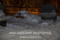 Ночной объезд города представителями администрации Нижнего Новгорода в рамках контроля по уборке снега с улично-дорожной сети - ул. Глеба Успенского