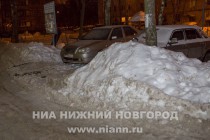 Ночной объезд города представителями администрации Нижнего Новгорода в рамках контроля по уборке снега с улично-дорожной сети - ул. Глеба Успенского