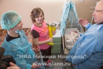 Губернатор Нижегородской области Валерий Шанцев поздравил семью Шутовых с рождением четверняшек