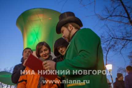 Акция, приуроченная к празднованию Дня святого Патрика в Нижнем Новгороде