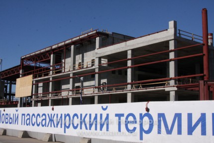 Строительная площадка нового терминала международного аэропорта Нижний Новгород