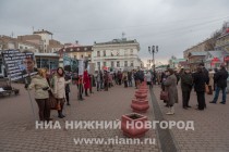 Пикет в память о Борисе Немцове прошел в Нижнем Новгороде