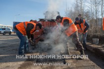 Глава администрации Нижнего Новгорода Олег Кондрашов в ходе объезда проверил выполнение работ по ямочному ремонту дорог