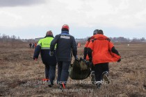 Эвакуация второго пострадавшего пилота