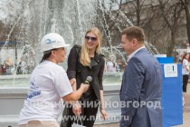 Ввод в эксплуатацию фонтана на площади Минина и Пожарского в Нижнем Новгороде