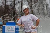 Ввод в эксплуатацию фонтана на площади Минина и Пожарского в Нижнем Новгороде