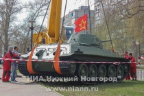 Т-34 установлен на проспекте Кораблестроителей в Сормовском районе