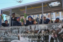 Парад в честь 70-годовщины Победы в Великой Отечественной войне на пл. Минина и Пожарского в Нижнем Новгороде