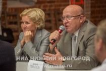 Зампредседателя правительства РФ Ольга Голодец и губернатор Нижегородской области приняли участие в круглом столе Современное искусство в России: проблемы и перспективы