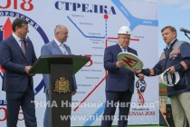 Торжественная церемония начала строительства станции метро Стрелка в Нижнем Новгороде