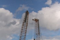 Строительные работы и подготовка к монтажу арочной пролетной конструкции на дублере Борского моста в Нижнем Новгороде